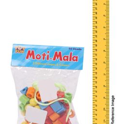 Toyfun Counting Beads Moti Mala 5 Different Shapes and Colours Multicolor - 50 Beads image 3