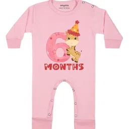 Arvesa Infants Printed Round Neck Bodysuits-image-31