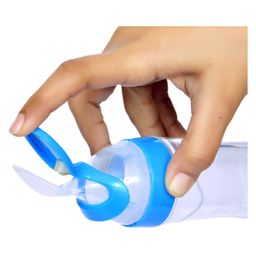 Joy Buzz Baby Silicone 90 ml Spoon Feeder & Rattle Teether Pack Of 2 - Blue image 4