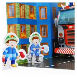 Mittimate Fire Engine Model Construction Book for Kids Age 8 to 12 Year Old I Make Your Own 3D Paper Model I Fun & DIY Book for Children image 4