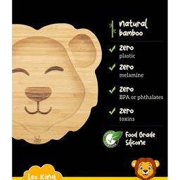 Starkiddo Leo Bamboo Suction Plate and Learning Weaning Set - Yellow image 5