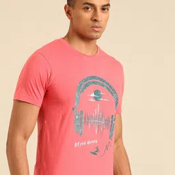 Being Human Printed Pure Cotton T-shirt-image-3