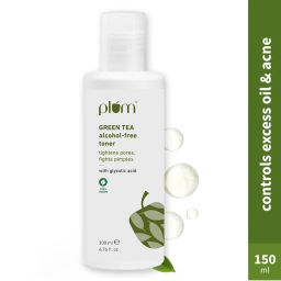 Plum Green Tea Toner With Glycolic Acid - Tightens Pores, Fights Pimples & Controls Oil Alcohol-Free-image-21