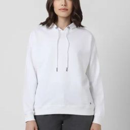 Van Heusen White Regular fit Solid Hooded Sweatshirt-image-45