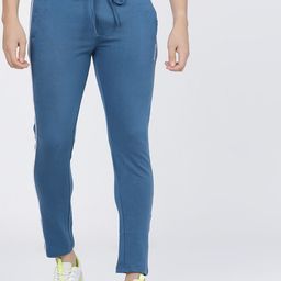 The Indian Garage Co Men Teal Blue Solid Slim-Fit Track Pants-image-36