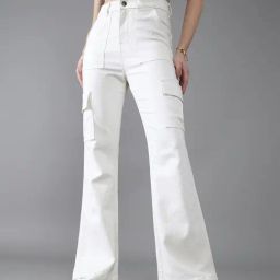 Dolce Crudo White Denim Solid Jeans-image-26