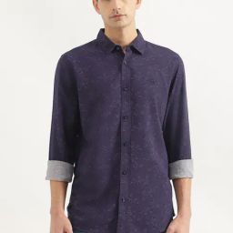 United Colors Of Benetton Navy Regular Fit Printed Shirt-image-31