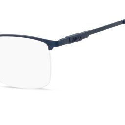 HUGO Blue Rectangular Eye Frames for Men image 4