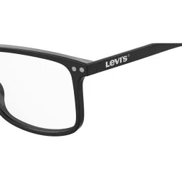 Levi's Black Rectangular Eye Frames for Men image 4