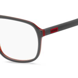 HUGO Grey Square Eye Frames for Men image 4