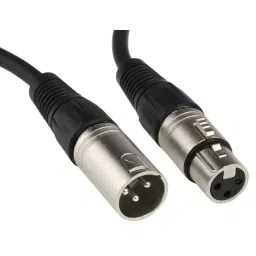 RS PRO PVC XLR Cable 3 Pin Female & Male Connector Black 10 m, 7424517-image-78