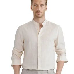 Rare Rabbit Yellow Regular Fit Solid Shirt-image-99