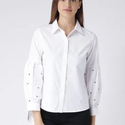 KASSUALLY White Relaxed Fit Shirt-image-70