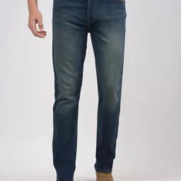Numero Uno Dark Blue Slim Fit Solid Jeans-image-30
