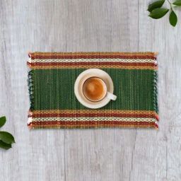 Peepul Tree Handmade Dining Table Mats in Green (Set of 2/4/6)-27