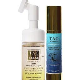 TAC - The Ayurveda Co. Night Cream & Ubtan Ginseng Foaming Face Wash-image-9