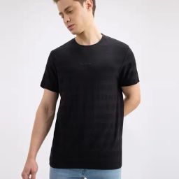 Pepe Jeans Black Cotton Slim Fit Striped T-Shirt-image-46
