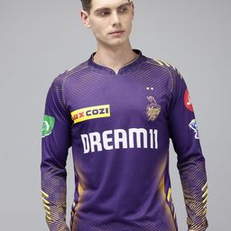 playR KKR Official Match Printed Mandarin Collar Dri-FIT  Jersey T-shirt-image-29
