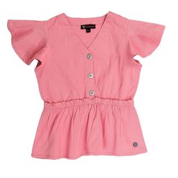 toothless Girls V-Neck Flutter Sleeves Peplum Top-picture-32