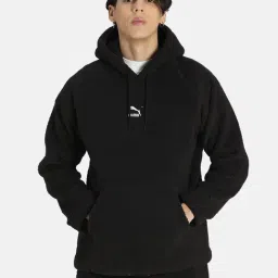 Puma Black Logo Printed Regular Fit Hooded Sweatshirt-picture-19