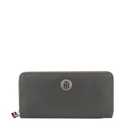 Tommy Hilfiger Rucksuck Grey Solid Zip Around Wallet for Women-image-67