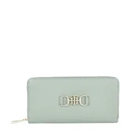 Tommy Hilfiger Viaana Green Solid Zip Around Wallet for Women-33