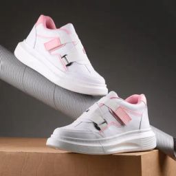 Giorgio Women's White & Pink Sneakers-image-10