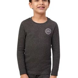 U.S. Polo Assn. Kids Dark Grey Solid Full Sleeves Thermal T-Shirt-image-63