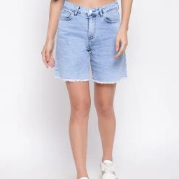 Belliskey Light Blue Denim Shorts-image-71