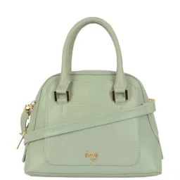 Baggit Green Textured Medium Bowler Bag-47