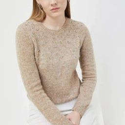 Code by Lifestyle Beige Embellished Sweater-image-26