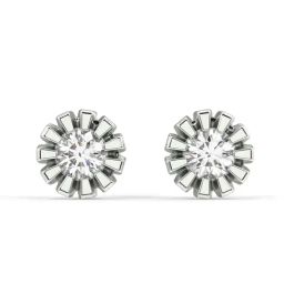Silvermist 925 Sterling Silver Golden Heart Stud Earrings for Women & Girls-11