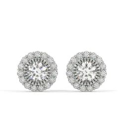 Silvermist 925 Sterling Silver Olivia Halo Stud Earrings for Women & Girls-image-19