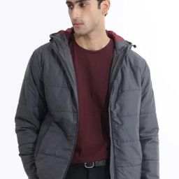 Rare Rabbit Grey Regular Fit Print Jacket-image-44