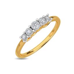 Kisna Diamond & Gold Jewellery Aamna 18k (750) Diamond & Gold Ring For Women-picture-47