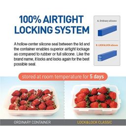 Lock & Lock Transparent Plastic Container - 860ml image 4