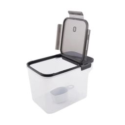 Lock & Lock Transparent Plastic Airtight Food Storage Container with 240ml Scoop image 4