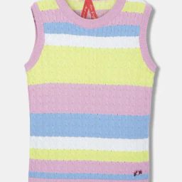 Blue Giraffe Kids Multicolor Cotton Top-image-104