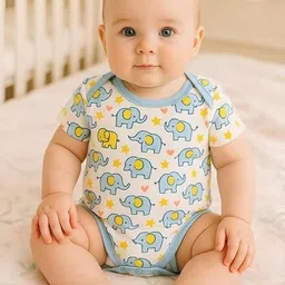 Adhigams Kids Printed Cotton Romper-image-71