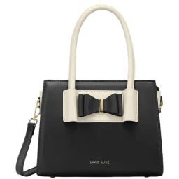 Lavie Luxe Black LX Knot Md Satchel Handbag-picture-18