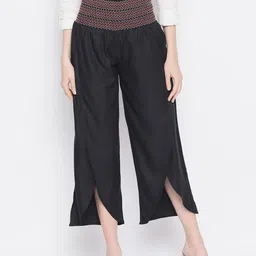 AKIMIA Women Black Culottes Trousers-image-30