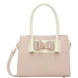 Lavie Luxe Light Pink LX Knot Md Satchel Handbag-10