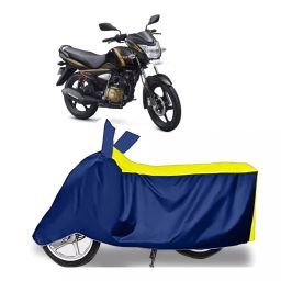 Auto Pearl Two Wheeler Cover for TVS Victor Premium - Yellow, Blue-20