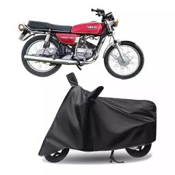 Auto Pearl Polyester Two Wheeler Cover for Yamaha RX135 (Grey)-image-18