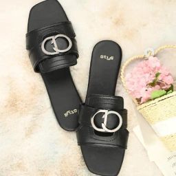 Styli Women's Black Casual Sandals-image-22