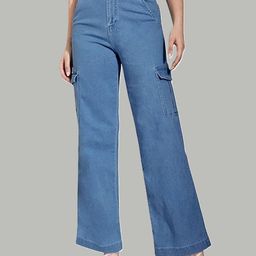 ADBUCKS Women Wide Leg High-Rise Low Distress Stretchable Jeans-image-51