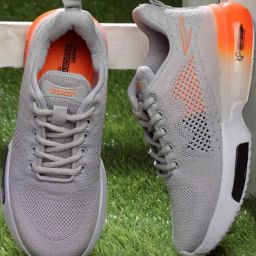 Asian Kids Grey Running Shoes-picture-6