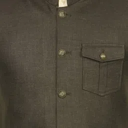 Authentics Woven Shoulder Loop Hunting Nehru Jacket image 5