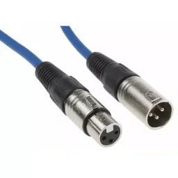 RS PRO PVC XLR Cable 3 Pin Female & Male Connector Blue 10 m, 7424526-picture-16