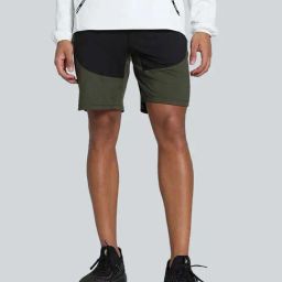 Puma Olive Regular Fit Sports Shorts-image-54